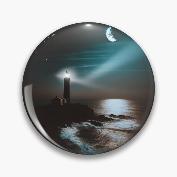 Item preview, Lighthouse Beacon in the Night designed and sold by CattyCornerPOD.