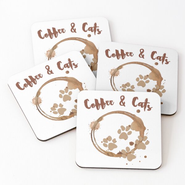 Item preview, cats and coffee designed and sold by T-shirtJohny.