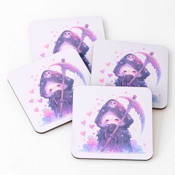 Item preview, Cute Kawaii Pastel Grim Reaper designed and sold by PastelMagic.