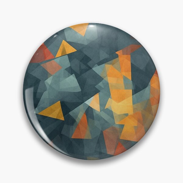 Item preview, Fragmentos rotos abstractos Verde azul y naranja Patrón que se repite sin problemas designed and sold by PatternsFTW.