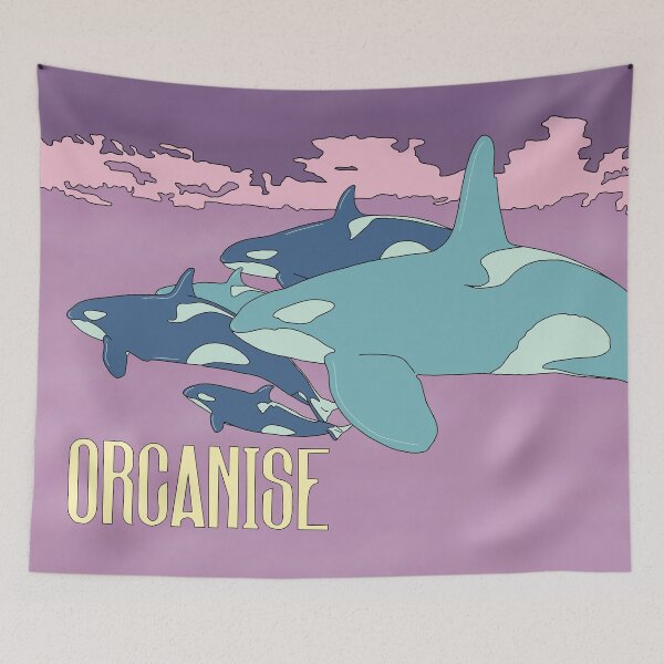 Item preview, Family of orcas - Orcanisation Sink the Rich by Gorilla Bark Part 2a designed and sold by GorillaBark.