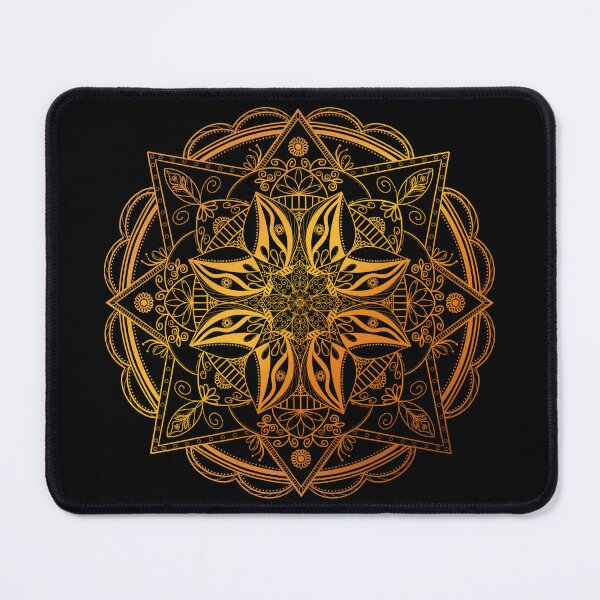 Item preview, Gold Nature Mandala Pattern designed and sold by Shy Introvert Tales.