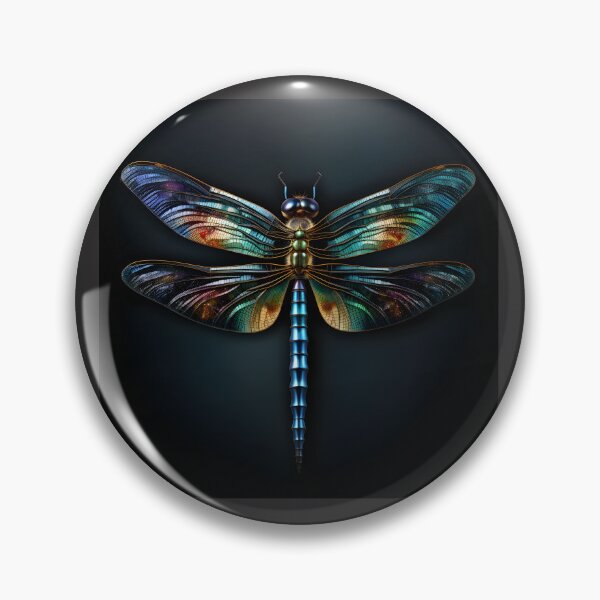 Item preview, metallic dragonfly designed and sold by boldbrushstroke.