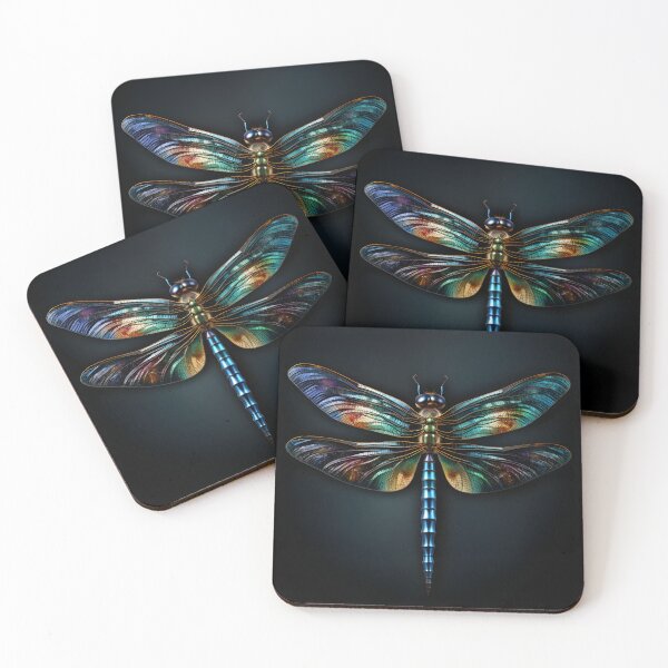 Item preview, metallic dragonfly designed and sold by boldbrushstroke.