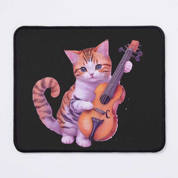 Item preview, cute cat loves music designed and sold by TrendArt44k.