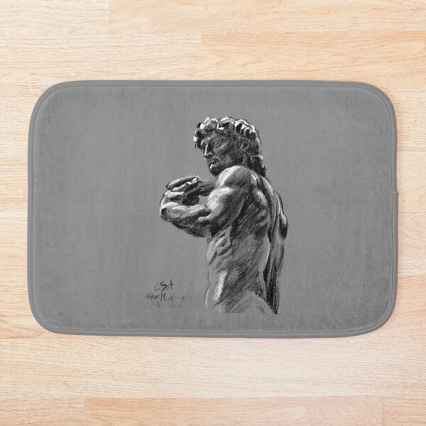 Item preview, David Michelangelo sketch Florence (on grey background) designed and sold by MasterpieceArt.
