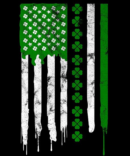 Download "St. Patrick's Day Irish American Pride USA Flag with ...