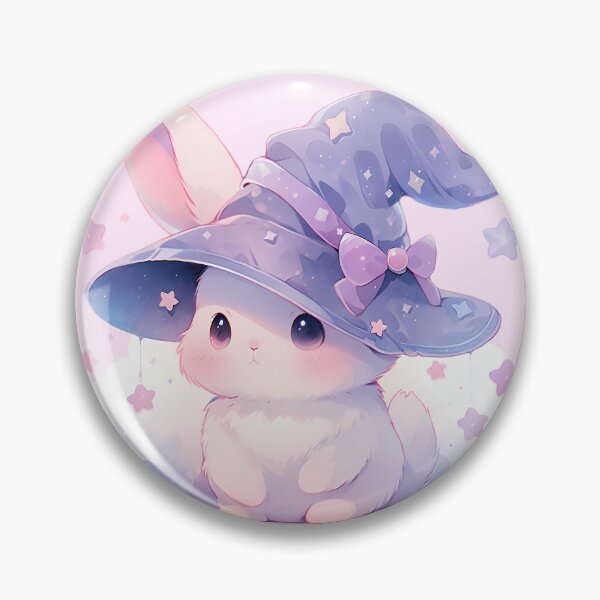 Artikelvorschau, Niedlicher kawaii pastellfarbener magischer Hase entworfen und verkauft von PastelMagic.