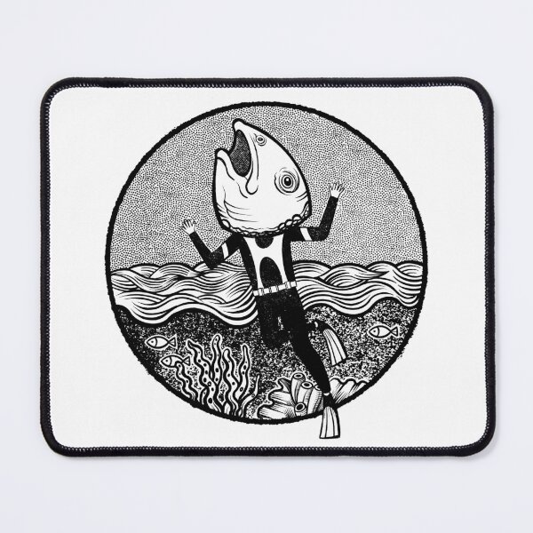 Item preview, Fish Head Sea Diver designed and sold by RGB-Ginger.