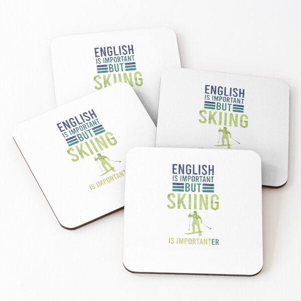 Item preview, English is Important but Skiing is Importanter designed and sold by DasaiArt.