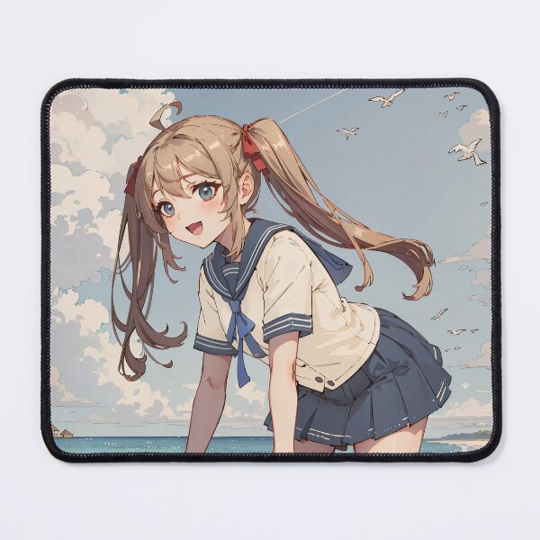 Item preview, Neuro-sama and Vedal at the beach designed and sold by GarChazAI.