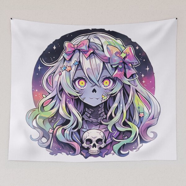 Item preview, Cute Kawaii Pastel Neon Zombie designed and sold by PastelMagic.