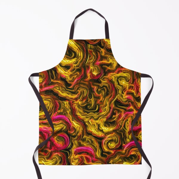 Item preview, Golden Dreams: Gold, Black and Pink Swirl Pattern Print - New Original Abstract and Unique Art designed and sold by Bridie OBrien.