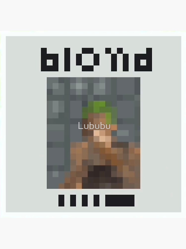 Frank Ocean Blond pixel art album | Sticker