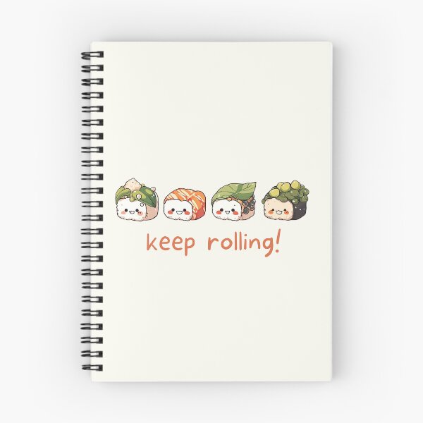 Item preview, Cute Sushi Keep Rolling Gift For Sushi Lovers Kawaii Rice Roll Funny Asian Food Pun For Foodie Kawaii T Shirt Japanese Cuisine Fan Gift designed and sold by DaddyIssues-.