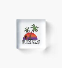 Maiden Island Antigua Acrylic Block