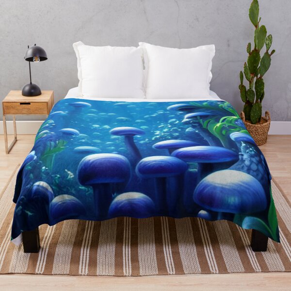 Item preview, Blue Mushroom Art designed and sold by BellaArtsy.