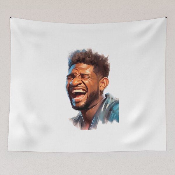 Item preview, caricature of Usher the R& B Singer designed and sold by evonte.