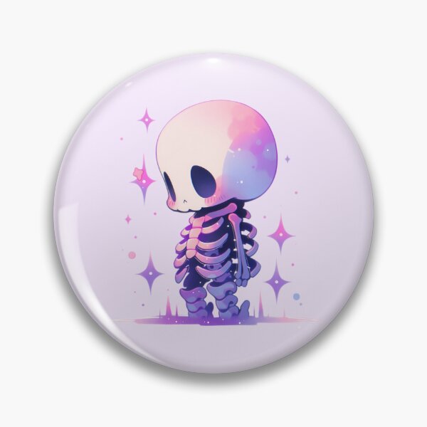 Item preview, Cute Kawaii Pastel Lonely Skeleton designed and sold by PastelMagic.