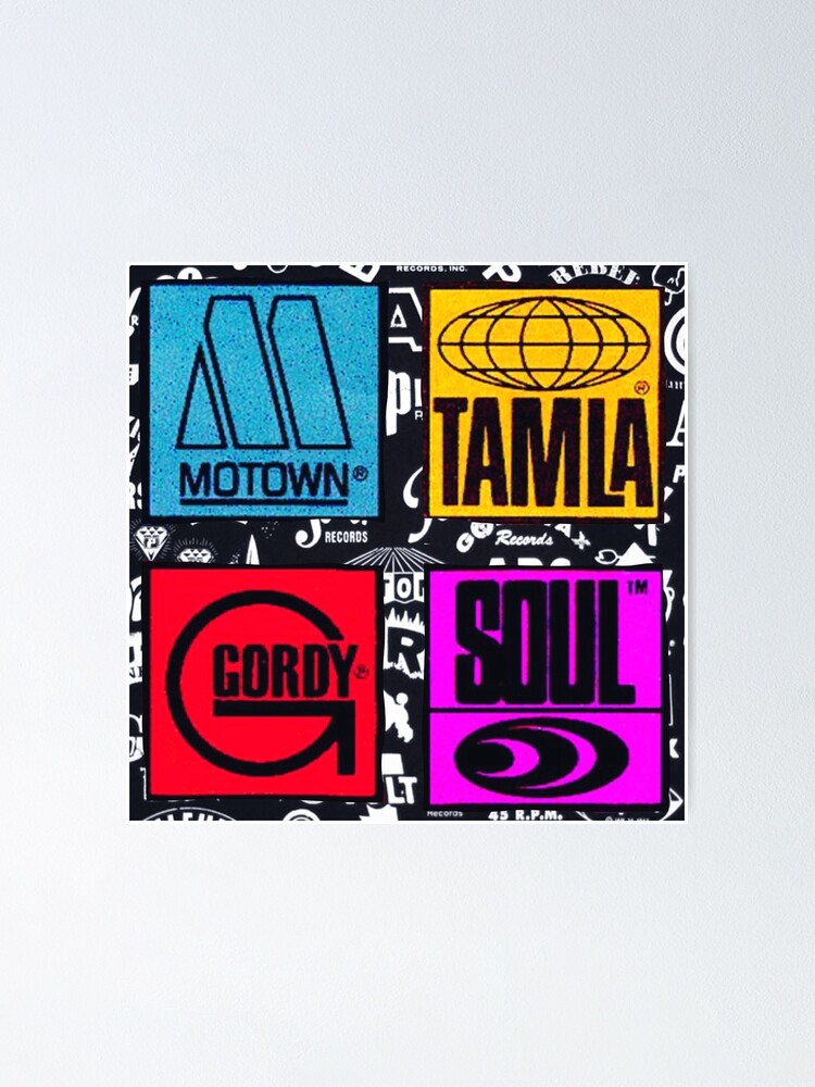 Tamla soul Motown Gordy sixties vintage record label collage pop