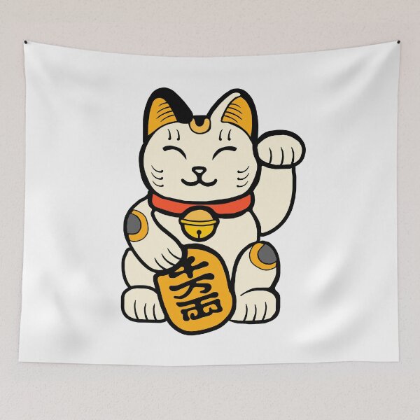 Artikelvorschau, Maneki Neko Glückskatze entworfen und verkauft von StudioNola.