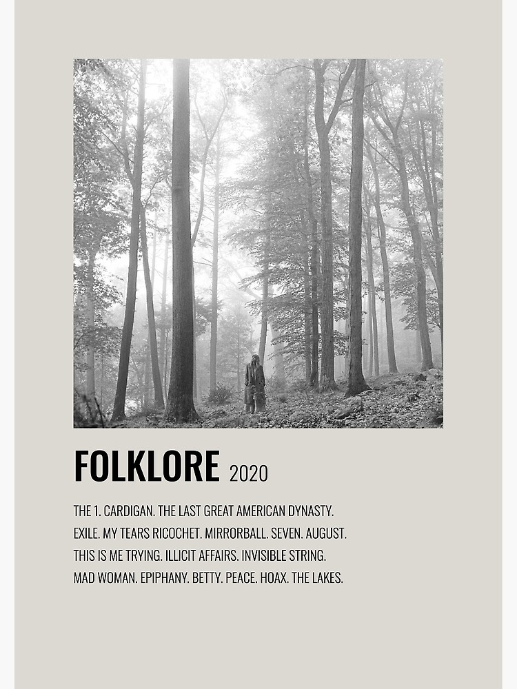 Taylor Swift folklore レア ポスター/ リトグラフ Taylor Swift