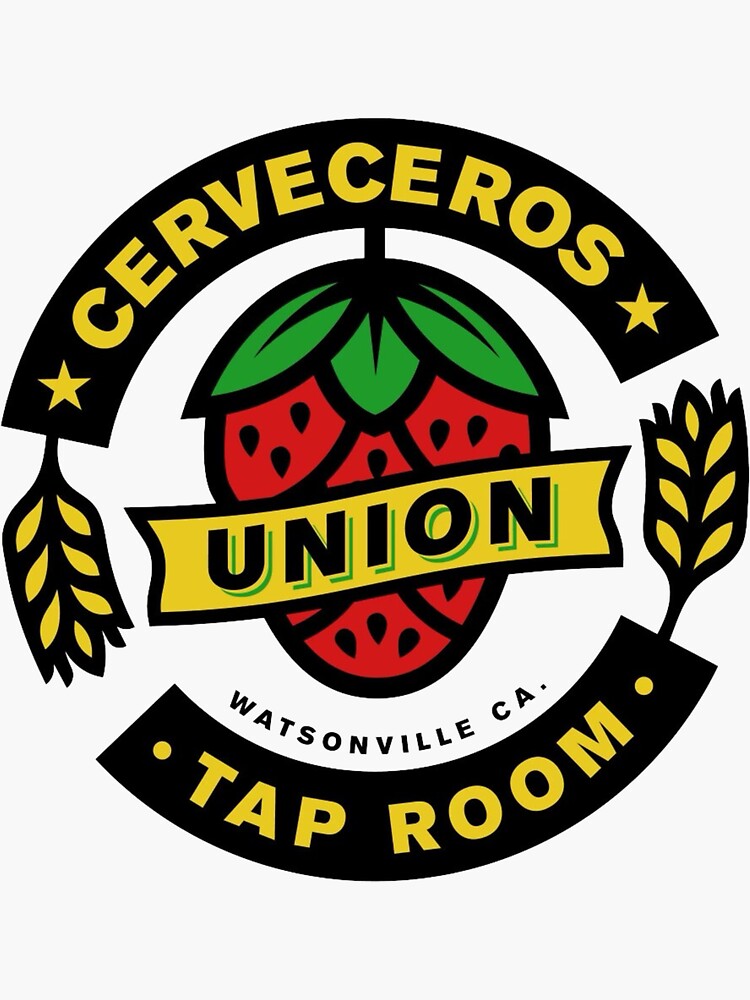 Cerveceros Union Tap Room Logo Sticker for Sale by