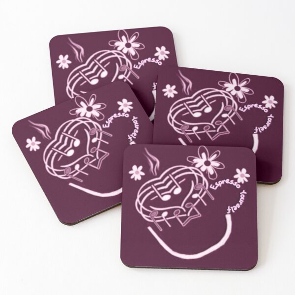 Item preview, Purple Music Notes Coffee Pun Cup  designed and sold by IvaRenee.
