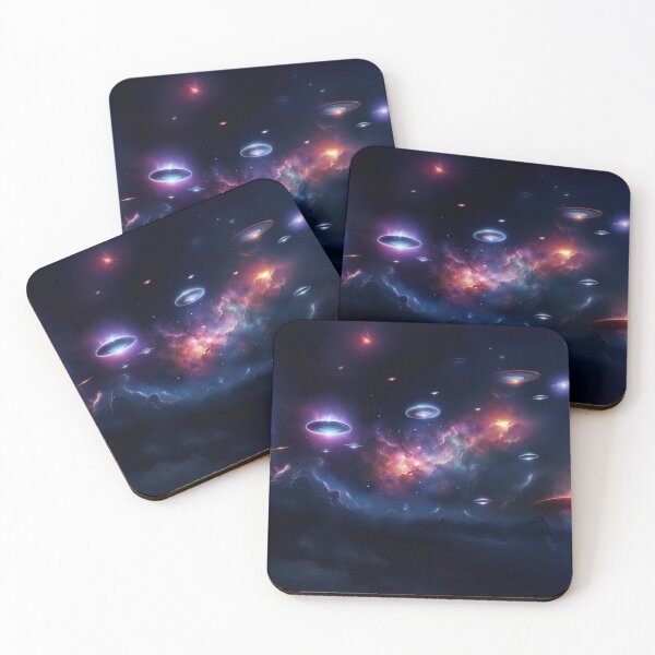 Item preview, Space Nebula Galaxy UFO Party designed and sold by ChaosBuffet.