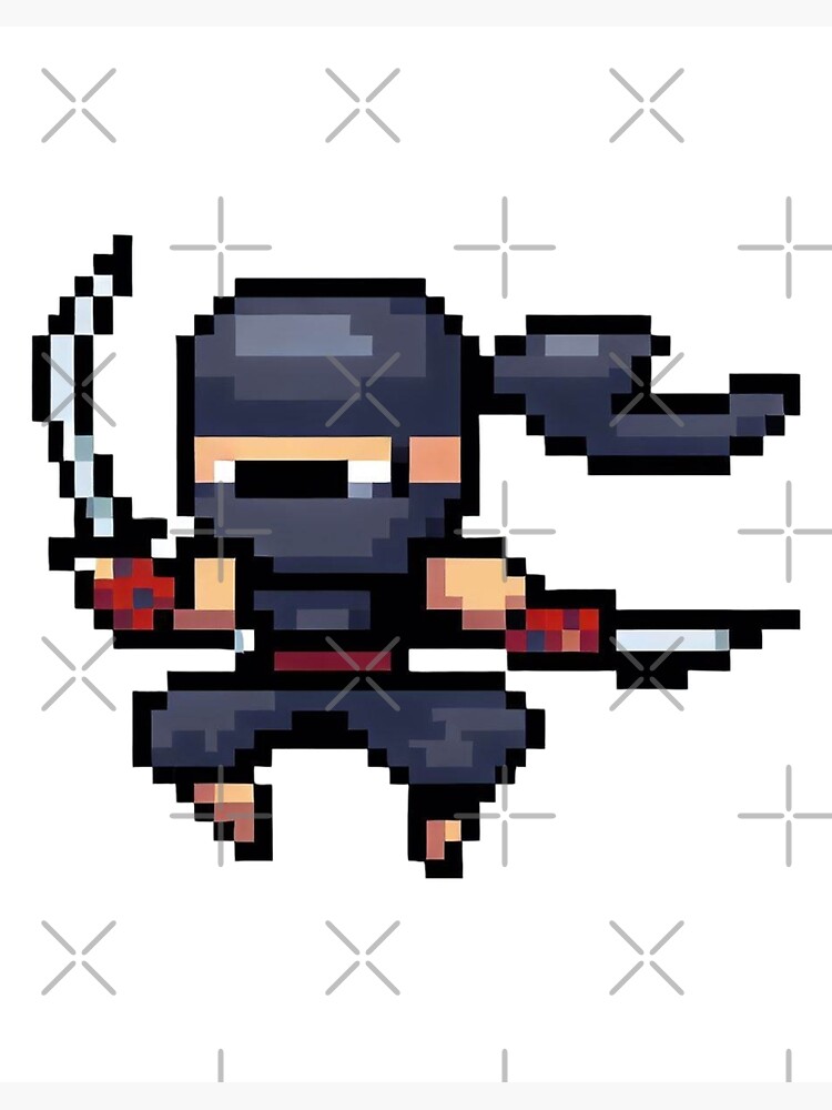 Ninja pixel store art