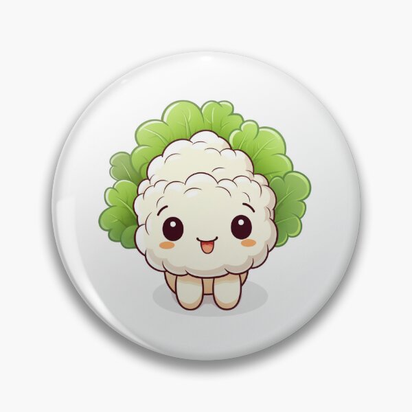 Item preview, Cute Happy Cauliflower Sticker designed and sold by PatternsFTW.