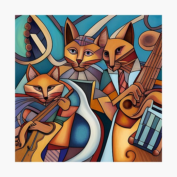 Jazz Cats Wall Art for Sale | Redbubble