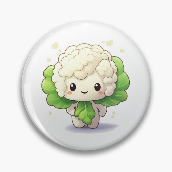 Item preview, Cute Happy Cauliflower Dancing Sticker designed and sold by PatternsFTW.