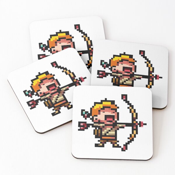 Item preview, Happy archer pixel art designed and sold by PexelBoi.