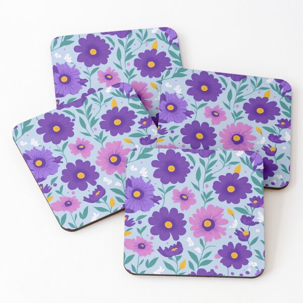 Item preview, Spring Summer Floral Pattern | Pink purple designed and sold by MagicalLuna.
