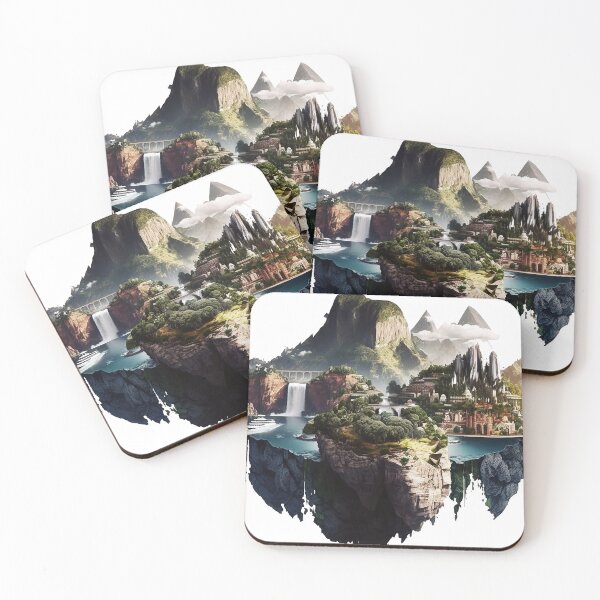 Item preview, Floating Island by AI digital art designed and sold by SaliyalCreation.