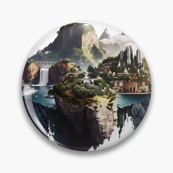 Item preview, Floating Island by AI digital art designed and sold by SaliyalCreation.