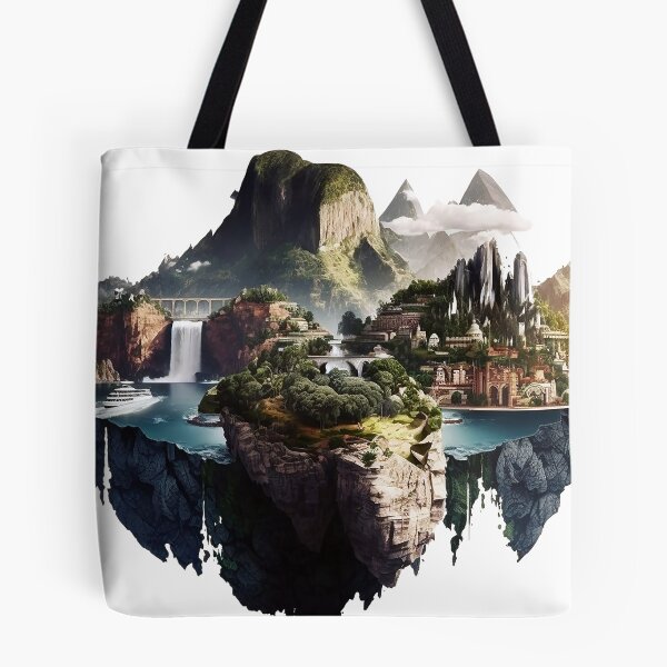 Item preview, Floating Island by AI digital art designed and sold by SaliyalCreation.