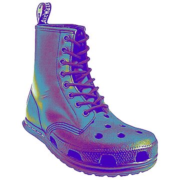 Croc Martens Sticker Pop art