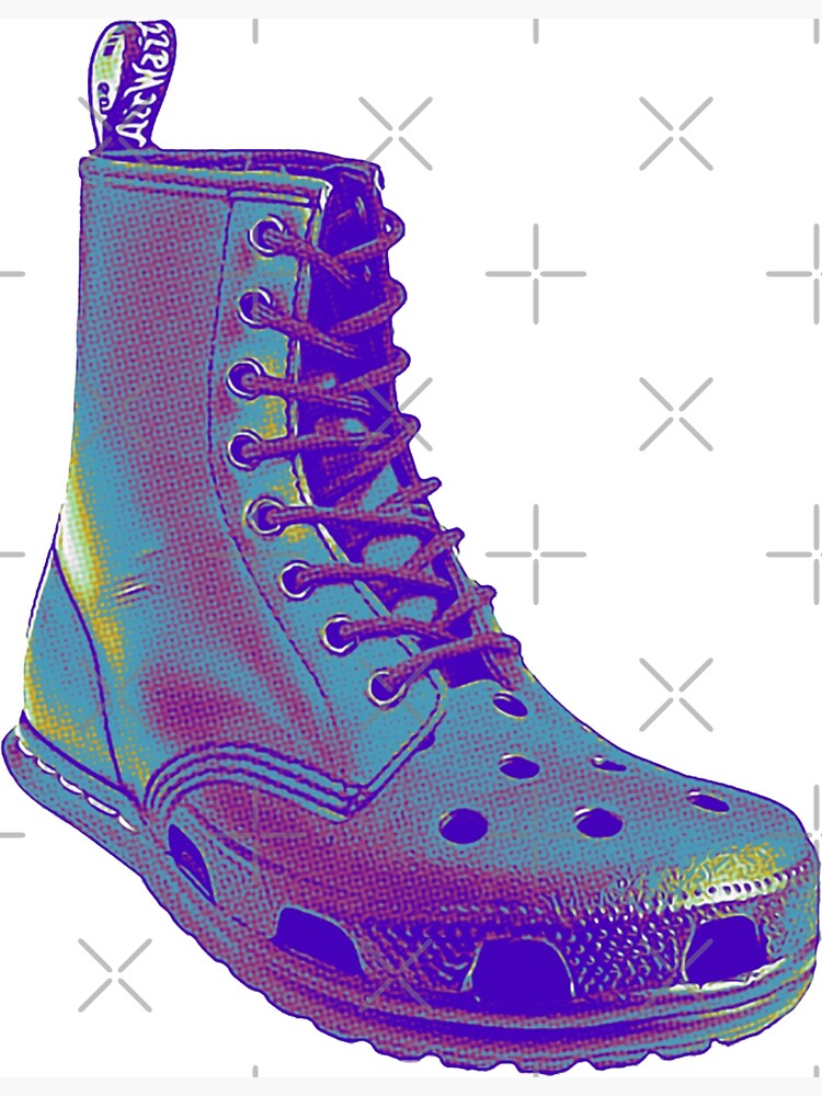 Croc Martens Sticker Pop art Magnet for Sale by Unique wizz Redbubble