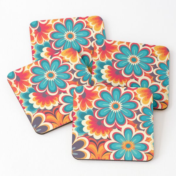Item preview, Retro Floral Pattern designed and sold by MTJ-Mushrooms.