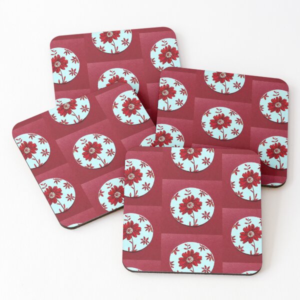 Item preview, Flower circle maroon designed and sold by melridger.