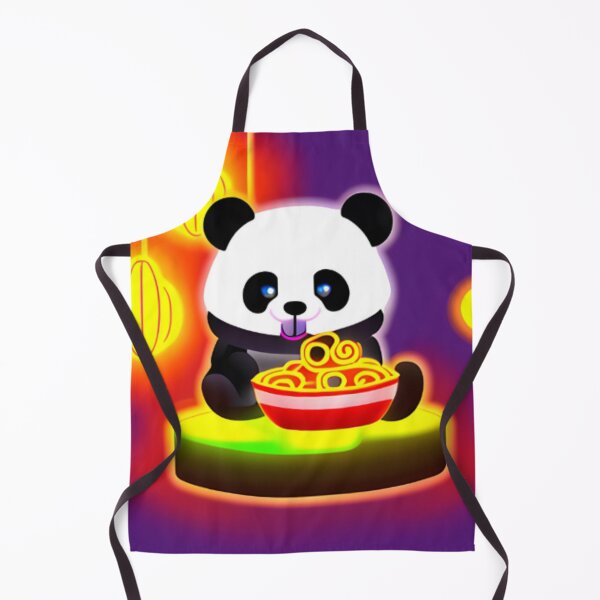 Item preview, Cute panda eating a bowl of noodles designed and sold by OfficeDoodler.