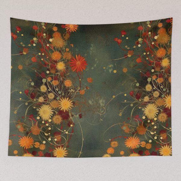 Item preview, Flores y enredaderas antiguas designed and sold by DancingBuddha.