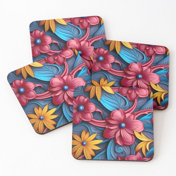 Item preview, 3D Floral Pattern designed and sold by MTJ-Mushrooms.