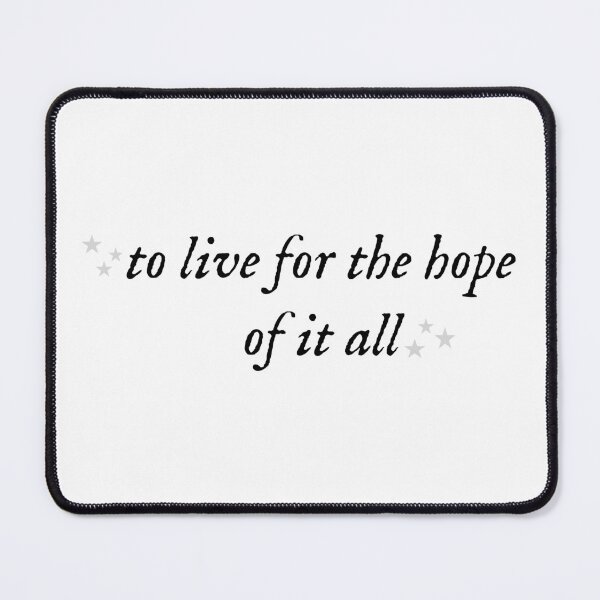 Item preview, live for the hope of it all (August - Taylor Swift) designed and sold by Quothem.