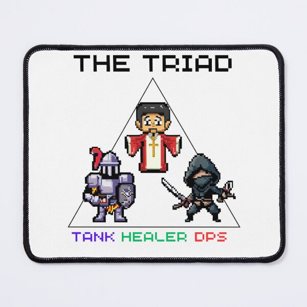 Item preview, Classic triad pixel art designed and sold by PexelBoi.