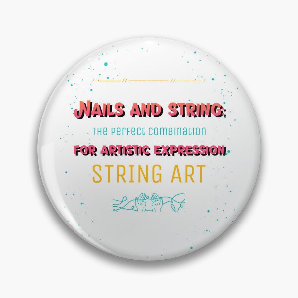 Item preview, Nails and string: The perfect combination for artistic expression designed and sold by ukSubhanart.