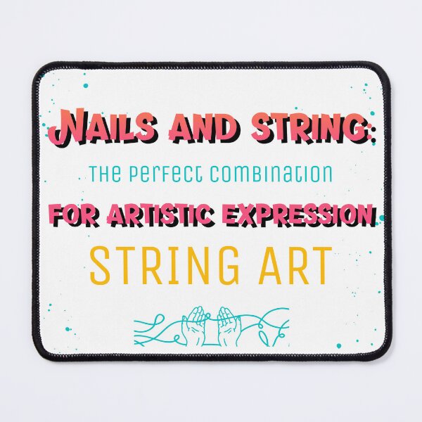 Item preview, Nails and string: The perfect combination for artistic expression designed and sold by ukSubhanart.