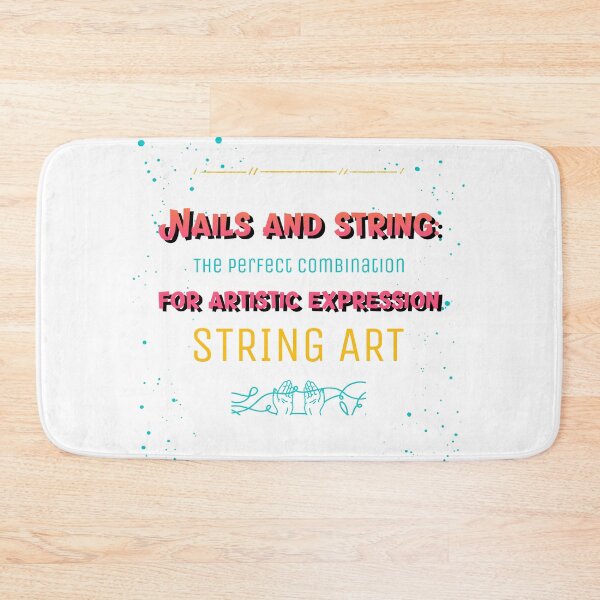 Item preview, Nails and string: The perfect combination for artistic expression designed and sold by ukSubhanart.